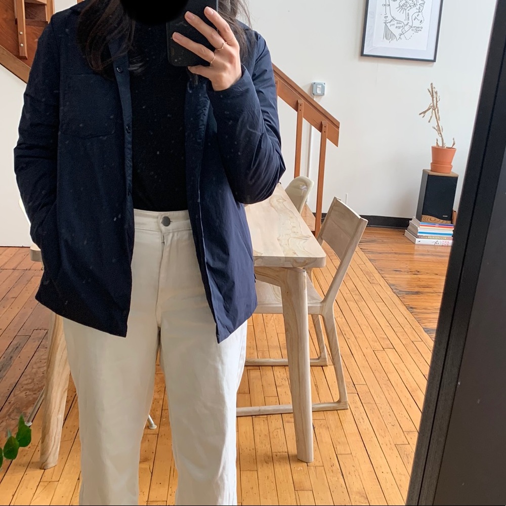 Thermal shirt jacket puffy